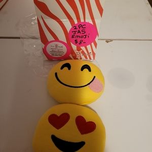 Pink zebra 2pc emoji JAS